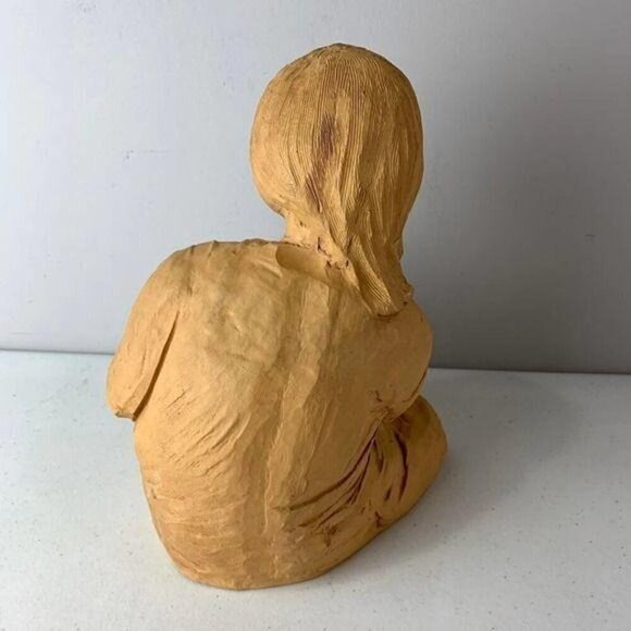 Dave Grossman Girl with Lamb Carving - Picture 3 of 8